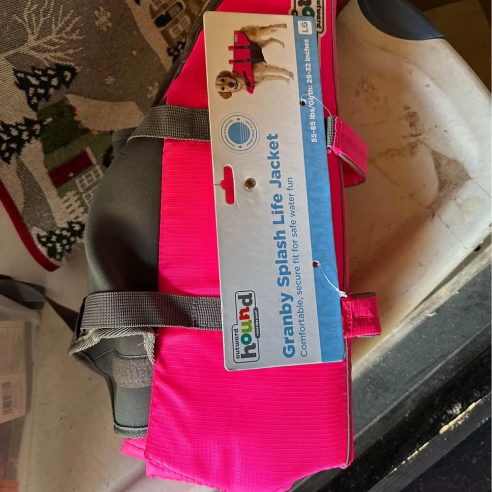 Outward Hound Neon Pink Dog Life Vest